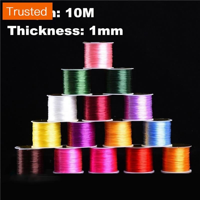 1 Roll 10 Meters 1.0MM Beading Elastic Cord / Stretch Bracelet String Cord / for Jewelry Making and Bracelet Making / Jewelry DIY Accessories