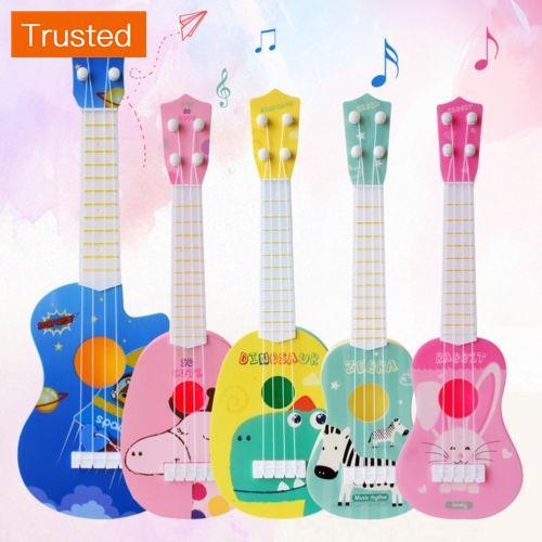 loveyourself1-New Kids Cute Animal Small Guitar Toy Musical Instrument Educational Toys Gift Toddler Kid's Musical Guitar Cute Cartoon Animal Print Mini Ukulele Instrument Educational Play Toys