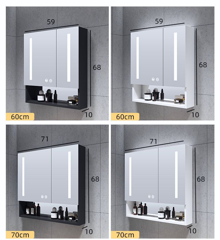 Multiple Variations aluminum bathroom smart mirror cabinet"