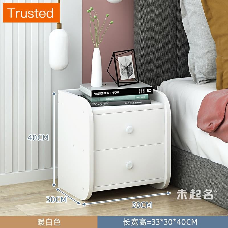 【kline】【twinkle】Ultra-narrow bedroom narrow bedside table storage cabinet ultra-thin drawer small side table small cupboard slim bedside table white/maple/gray 20/25/30/40cm wide