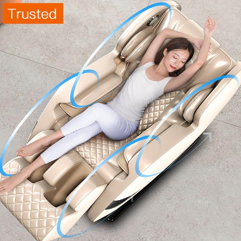 Multiple Variations Cozy 2021 New Latest S Track Cheap Electric Full Body Massage Chair 4d Zero Gravity 3d Foot Shiatsu Power Supply Price