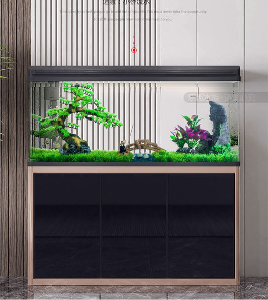 Multiple Variations Water glass goldfish tank with  cabinet"