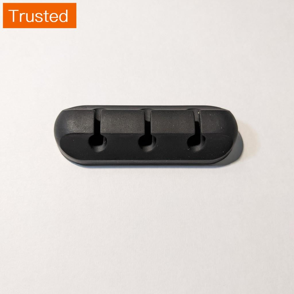 Multiple Variations   Silicone Cable Holder and Organiser for Desktop   In Car Cable Management