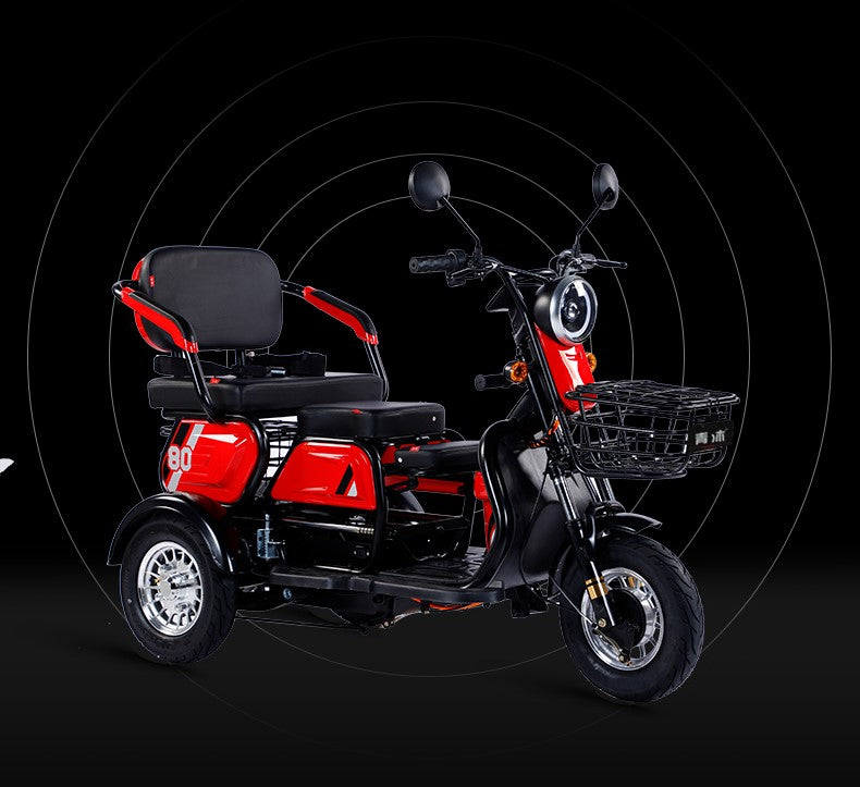 MULTIPLE VARIATIONS Electric tricycle household small scooter to pick up children ladies battery car electric three-wheeled