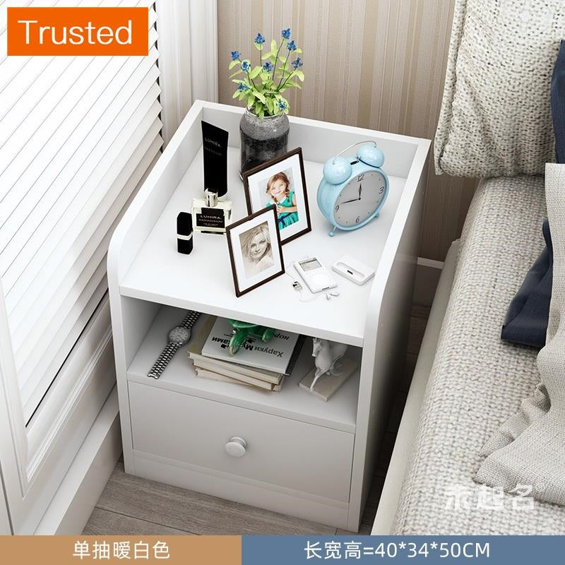 【kline】【twinkle】Ultra-narrow bedroom narrow bedside table storage cabinet ultra-thin drawer small side table small cupboard slim bedside table white/maple/gray 20/25/30/40cm wide