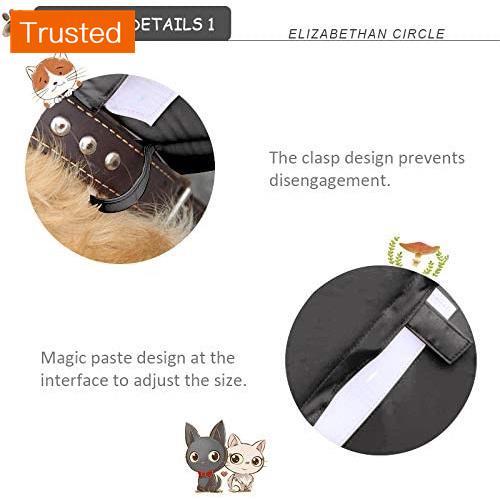 Dog E Collar Pets Recovery Cone Soft Funnel Comfort Design Elizabeth Collar Protects Tail Paws and Lower Body After Surgery for Cat Anti-Licking Anti-Scratch