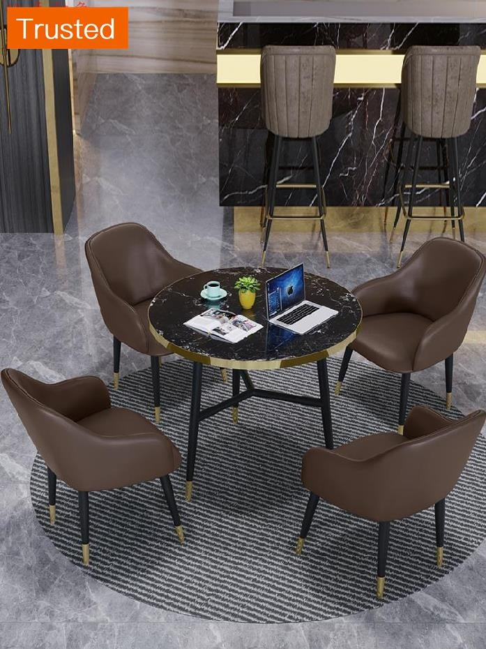 Multiple Variations Sales department office coffee table teahouse one desk four chair dining tables and chairs the 4 s shop tables and chairs negotiations cafe cafe