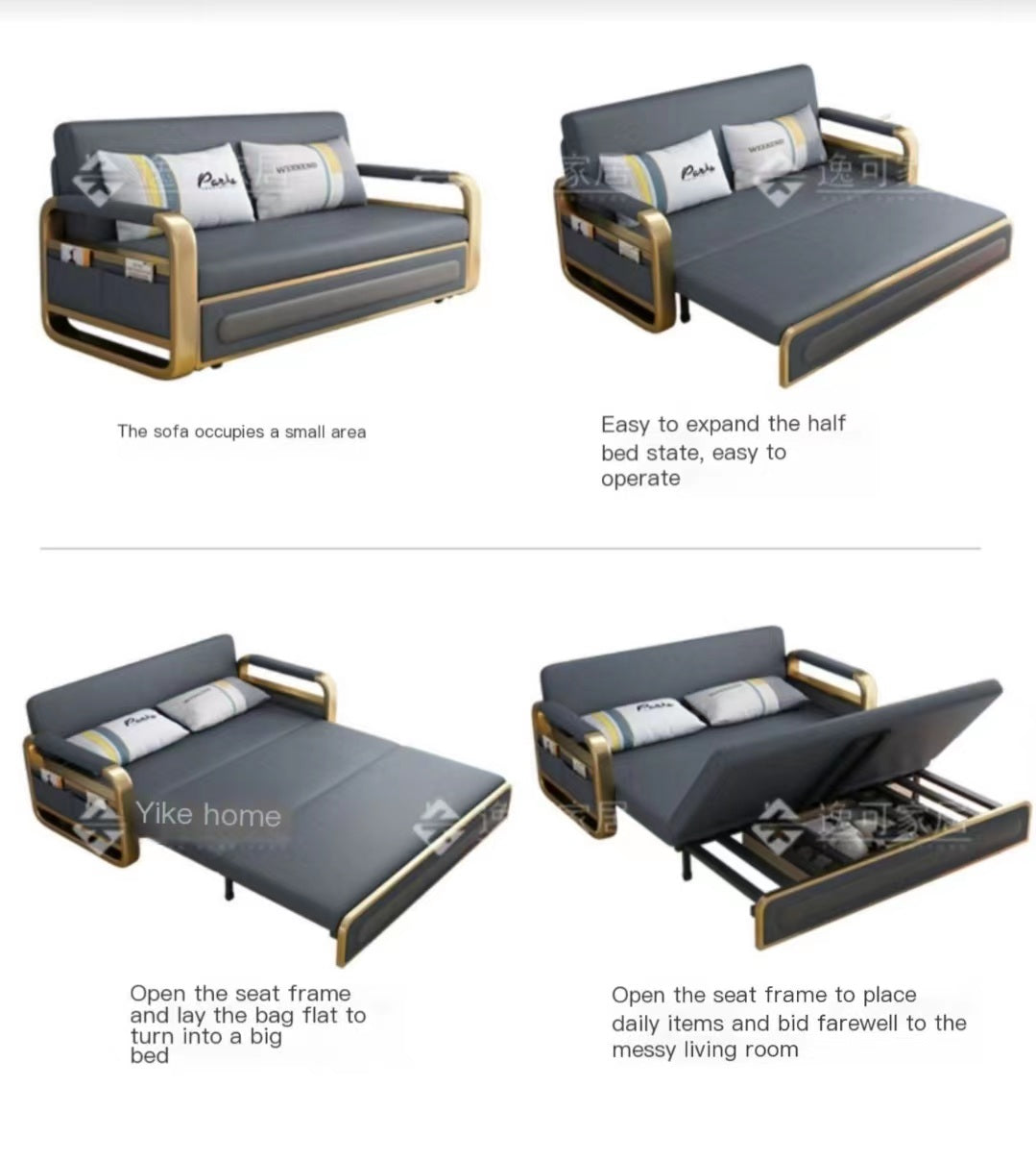 Multiple Variations Sofa bed multi-functional storage retractable small push-pull single double foldable chair"