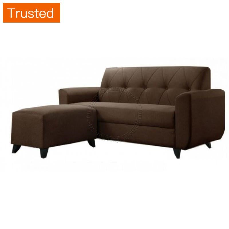 Multiple Variations 3-Seater Fabric Sofa with Stool