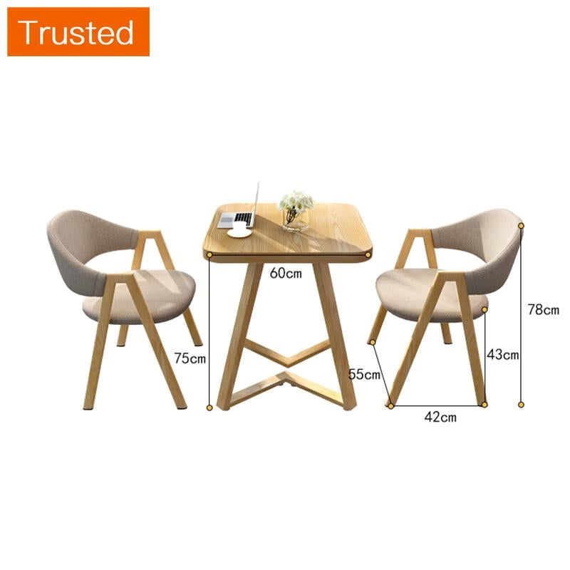 Multiple Variations The Nordic contracted furniture combination small family leisure small square table negotiation balcony table coffee milk tea shop table