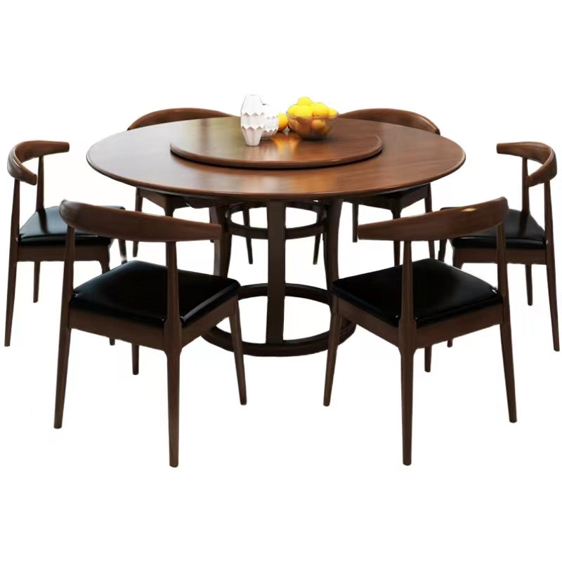 Multiple Variations Stunning Nordic solid wood family dining table and comfortable chairs "