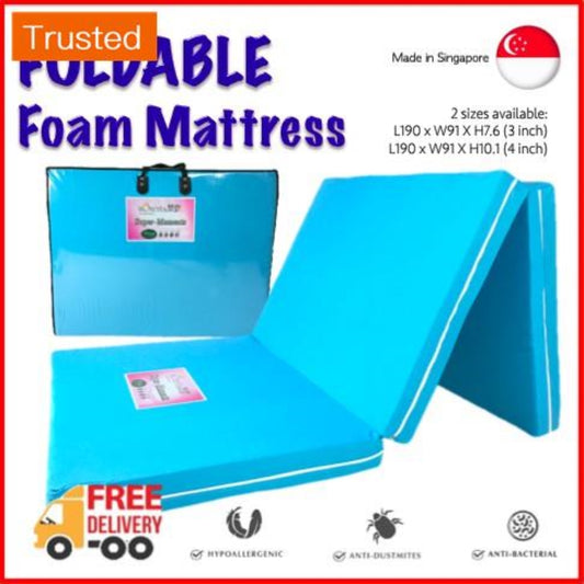 [Deliver in 1-2 days] FOLDABLE foam mattress Single and Queen Size