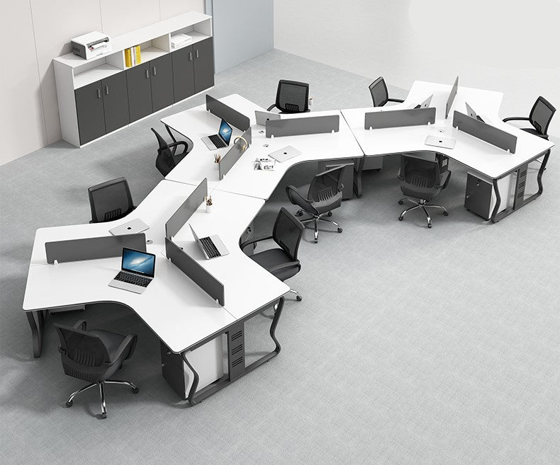 MULTIPLE VARIATIONS simple modern staff desk combination