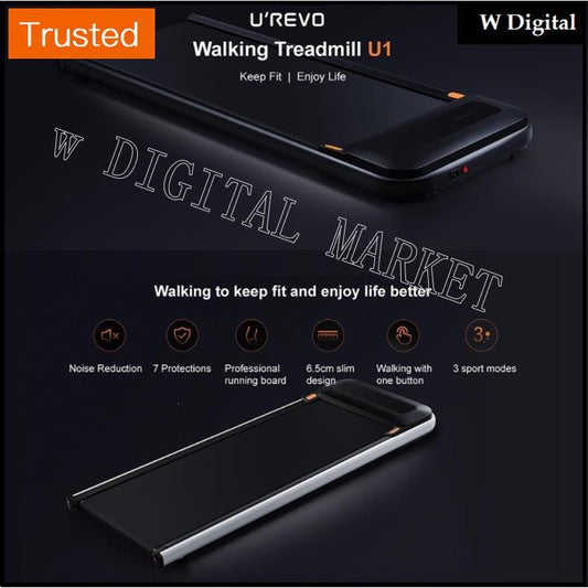 Multiple Variations New Urevo U1 WalkingPad Treadmill Ultra-Thin 6km/h Max Speed Smart Fitness Walking Pad For Running Home Gym Machine