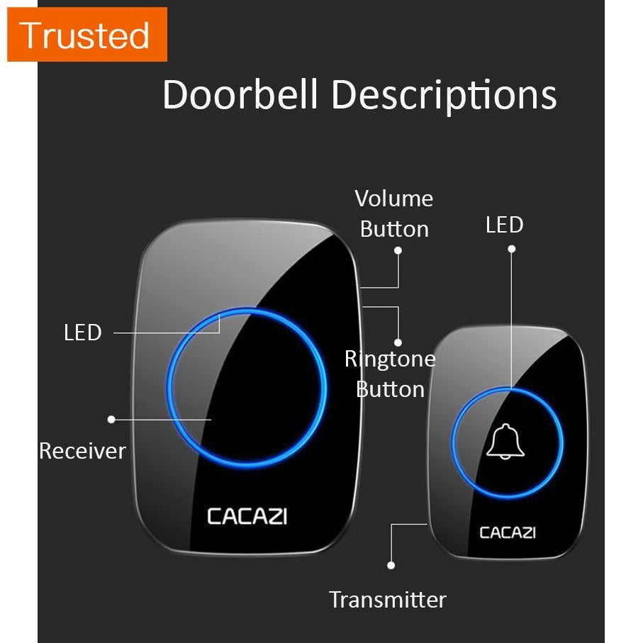 Multiple Variations Wireless DoorbellSmart Home LED Remote Digital Door Bell Chime WiFiSG Seller