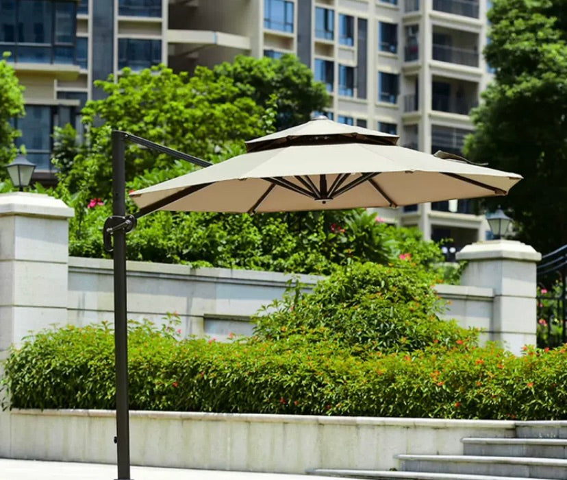 "MULTIPLE VARIATIONS Purple leaf outdoor umbrella garden courtyard umbrella outdoor big sun umbrella villa terrace outdoor umbrella stall Roman umbrella"