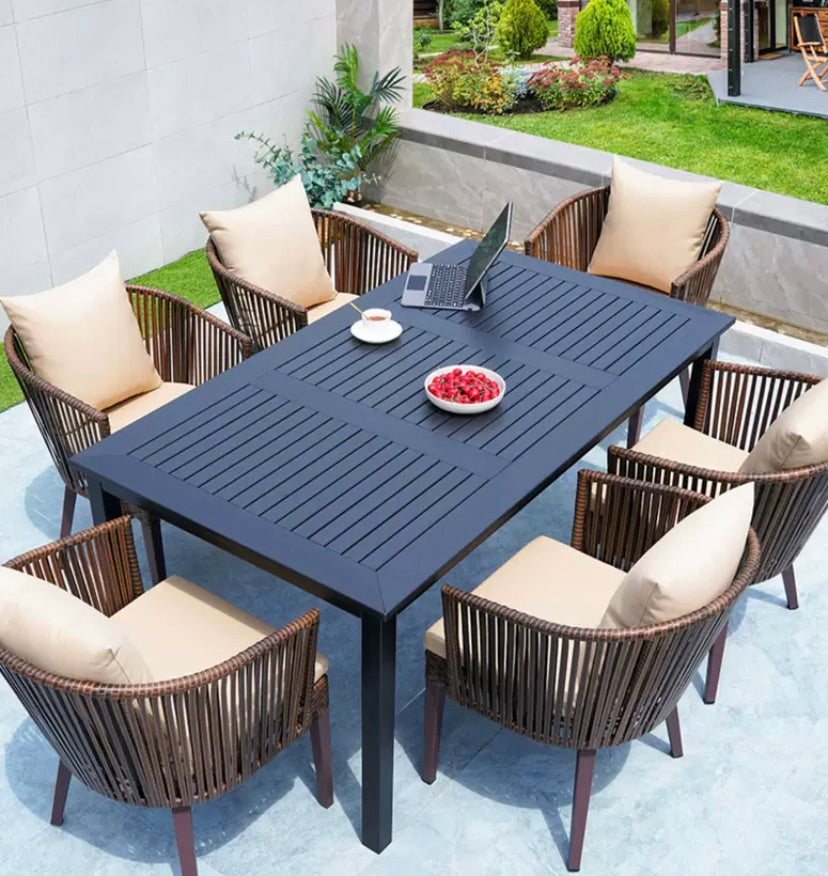 "MULTIPLE VARIATIONS  Outdoor table and chair rattan villa garden table "