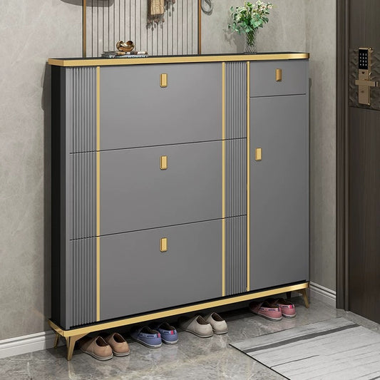 "MULTIPLE VARIATIONS Light luxury ultra-thin flip shoe cabinet "