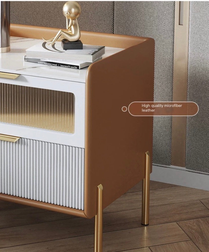 "MULTIPLE VARIATIONS  High-quality bedside table modern light luxury style"