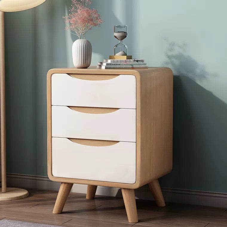 "MULTIPLE VARIATIONS  All solid wood bedside table simple modern "