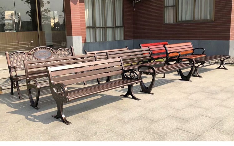 Multiple Variation Cast aluminum park outdoor bench chair