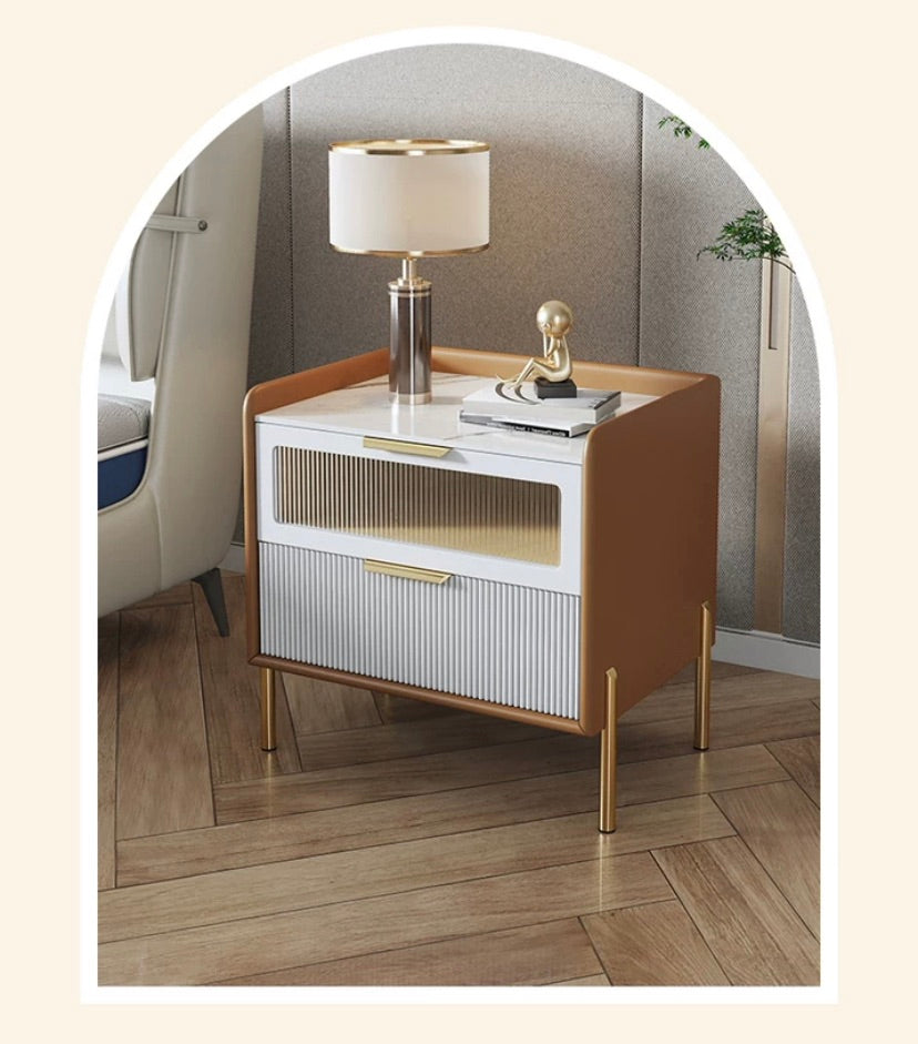 "MULTIPLE VARIATIONS  High-quality bedside table modern light luxury style"