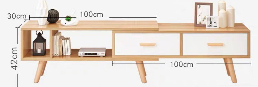 "MULTIPLE VARIATIONS Nordic TV cabinet coffee table combination small apartment home living room light luxury modern minimalist floor cabinet telescopic TV cabinet"