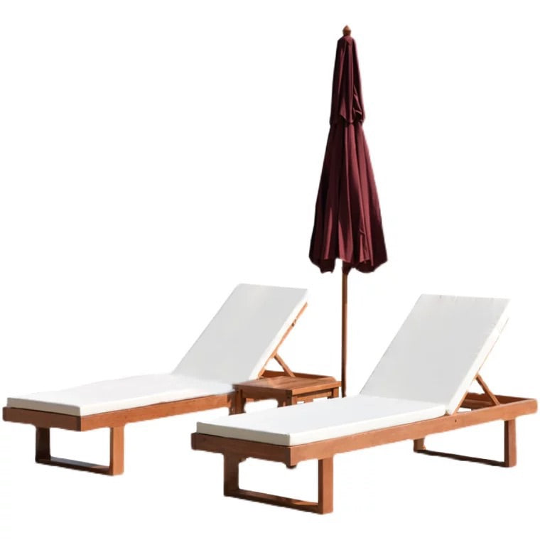 Multiple variation outdoor Teak Deck Bed Balcony Outdoor beach chair