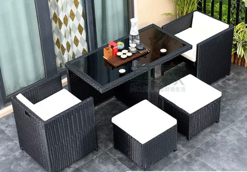 "MULTIPLE VARIATIONS  Aluminum rattan leisure balcony outdoor tables and chairs  "