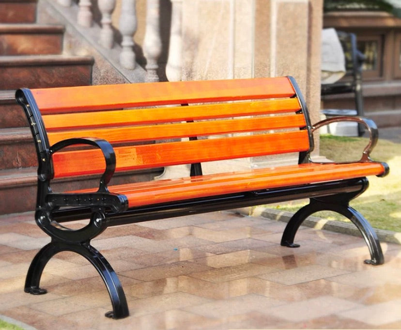 Multiple Variation park chair outdoor backrest bench solid wood chair