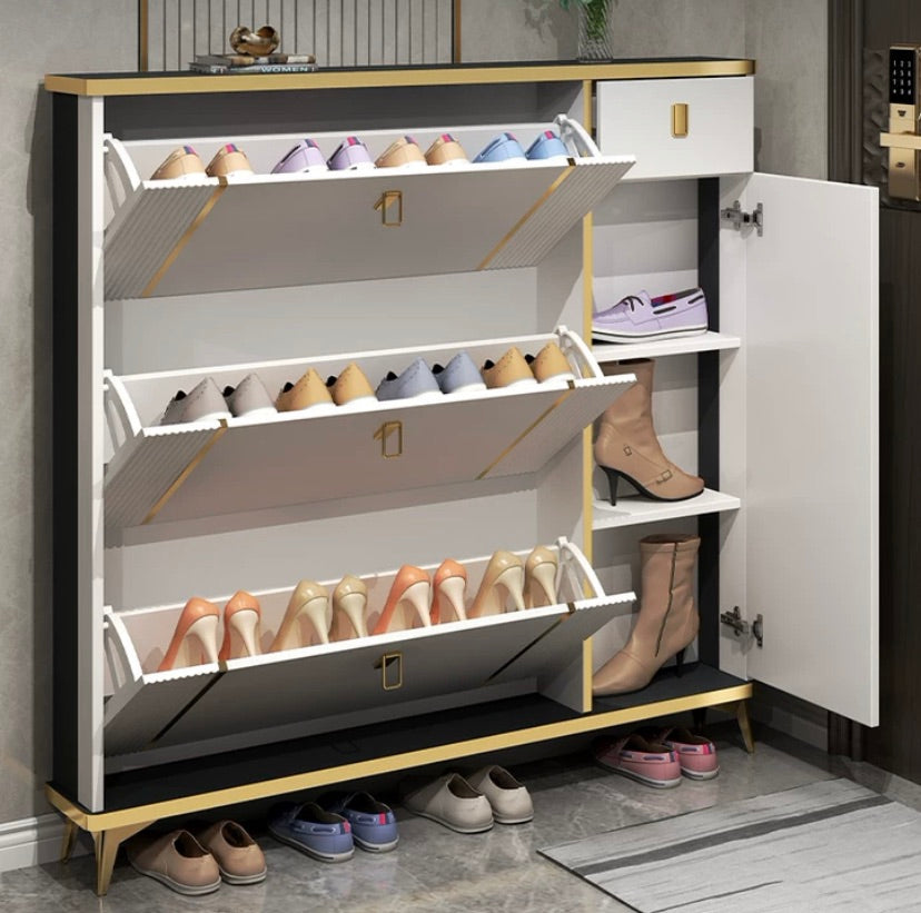 "MULTIPLE VARIATIONS Light luxury ultra-thin flip shoe cabinet "