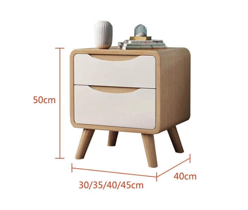 "MULTIPLE VARIATIONS  All solid wood bedside table simple modern "