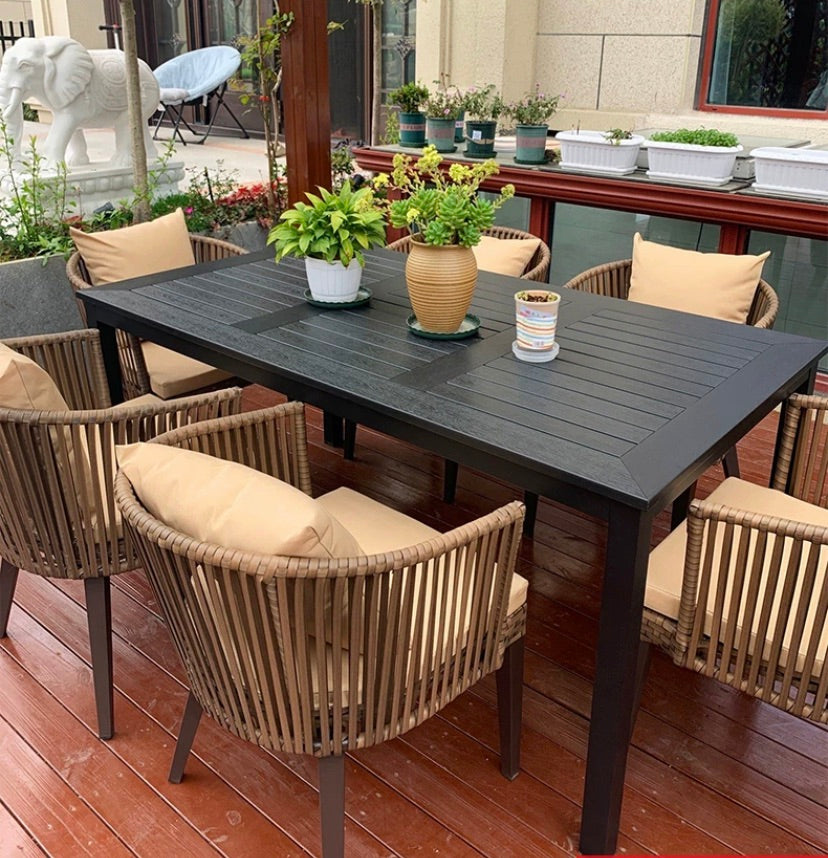 "MULTIPLE VARIATIONS  Outdoor table and chair rattan villa garden table "