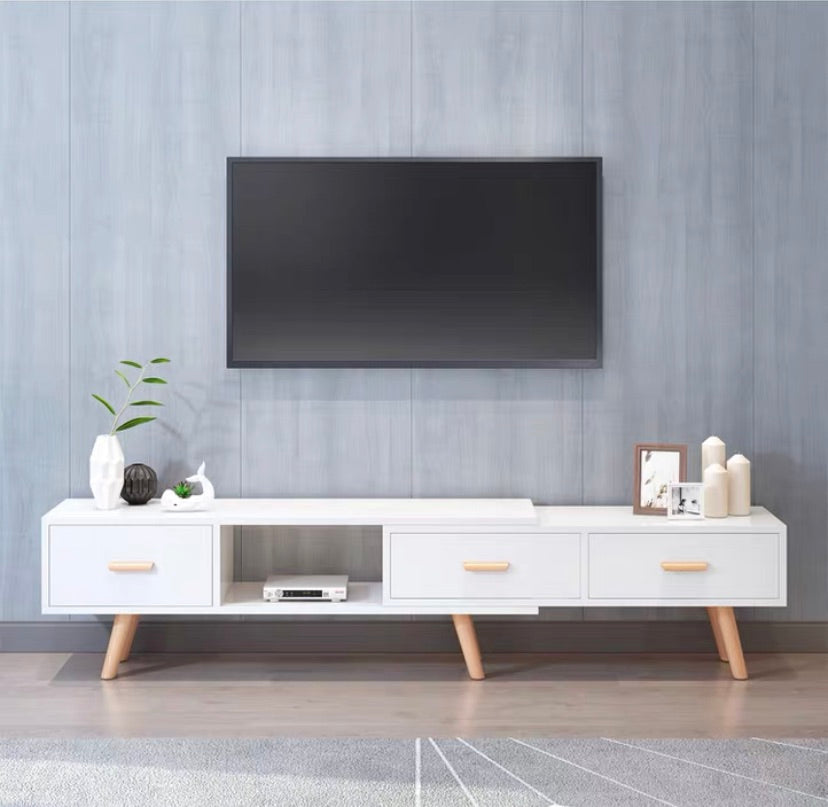 "MULTIPLE VARIATIONS Nordic TV cabinet coffee table combination small apartment home living room light luxury modern minimalist floor cabinet telescopic TV cabinet"