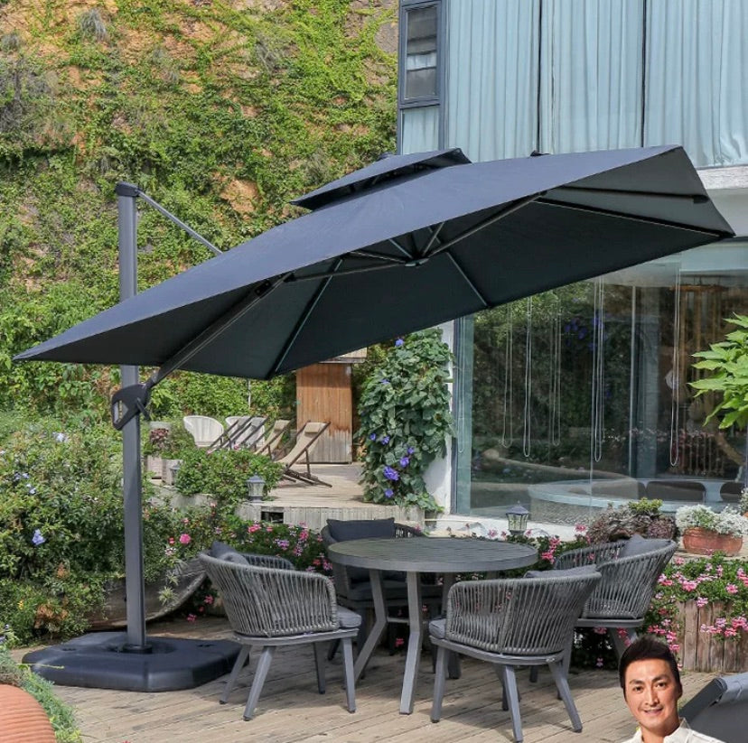 "MULTIPLE VARIATIONS Purple leaf outdoor umbrella garden courtyard umbrella outdoor big sun umbrella villa terrace outdoor umbrella stall Roman umbrella"