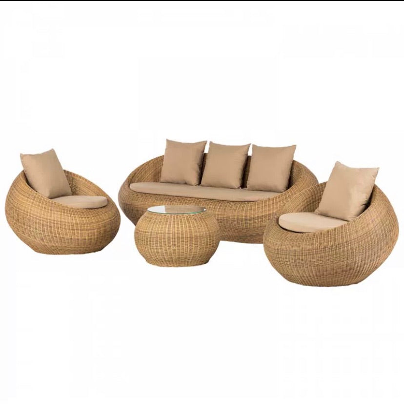 "MULTIPLE VARIATIONS  Outdoor rattan chair three-piece set of sofa balcony courtyard villa "