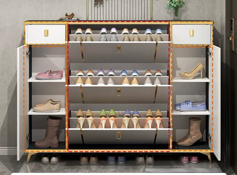 "MULTIPLE VARIATIONS Light luxury ultra-thin flip shoe cabinet "