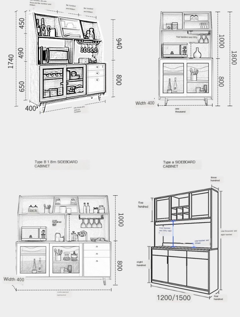 "MULTIPLE VARIATIONS Multifunctional Nordic simple side cabinet drawer living room"