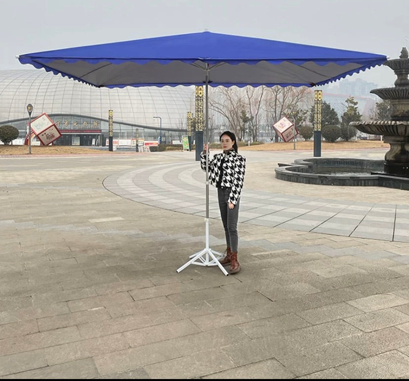 "MULTIPLE VARIATIONS Sun umbrella large outdoor stall umbrella large umbrella square rectangular sunscreen canopy courtyard commercial folding"