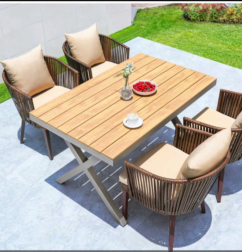 "MULTIPLE VARIATIONS  Outdoor table and chair rattan villa garden table "