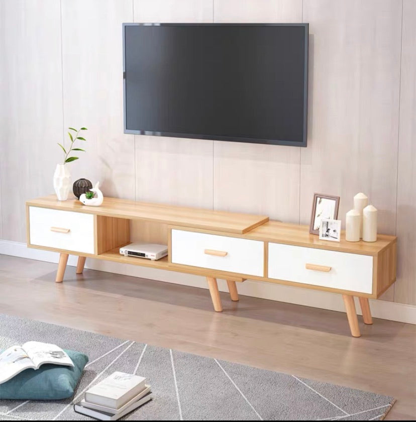 "MULTIPLE VARIATIONS Nordic TV cabinet coffee table combination small apartment home living room light luxury modern minimalist floor cabinet telescopic TV cabinet"