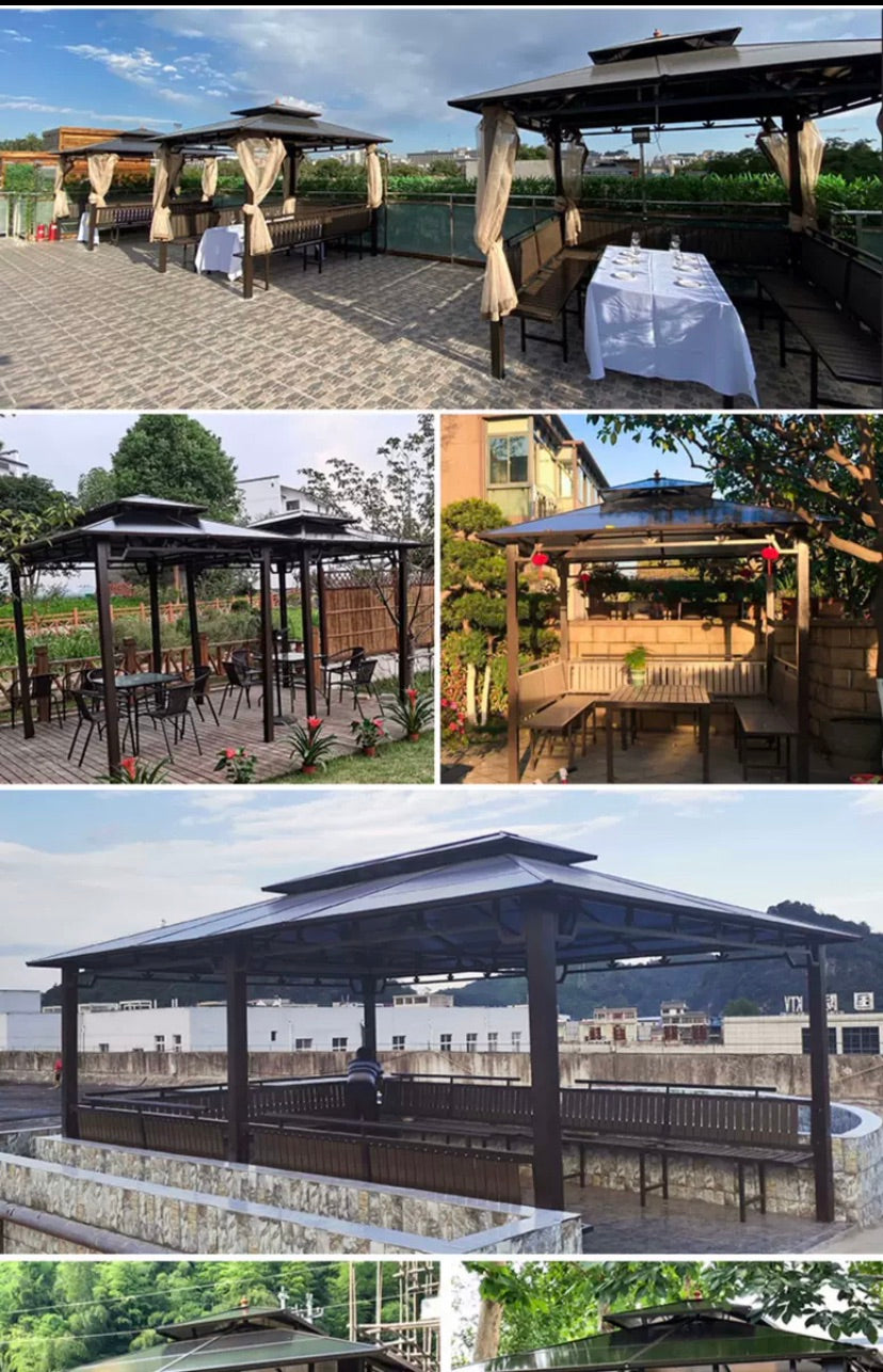 "MULTIPLE VARIATIONS Outdoor pavilion villa courtyard garden pergola tent sun board pavilion European outdoor park terrace pavilion"