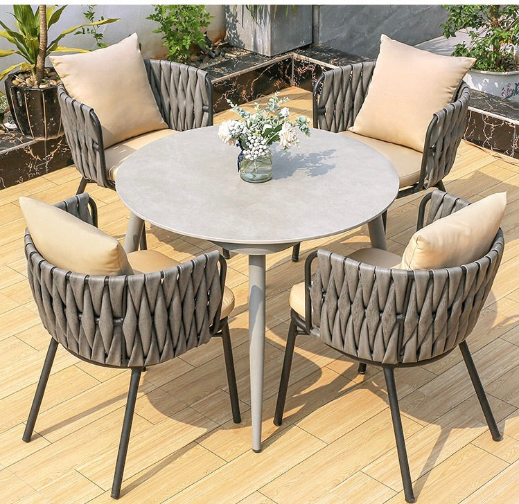 "MULTIPLE VARIATIONS  Nordic Outdoor Table and Chair Terrace Balcony Leisure Villa set "