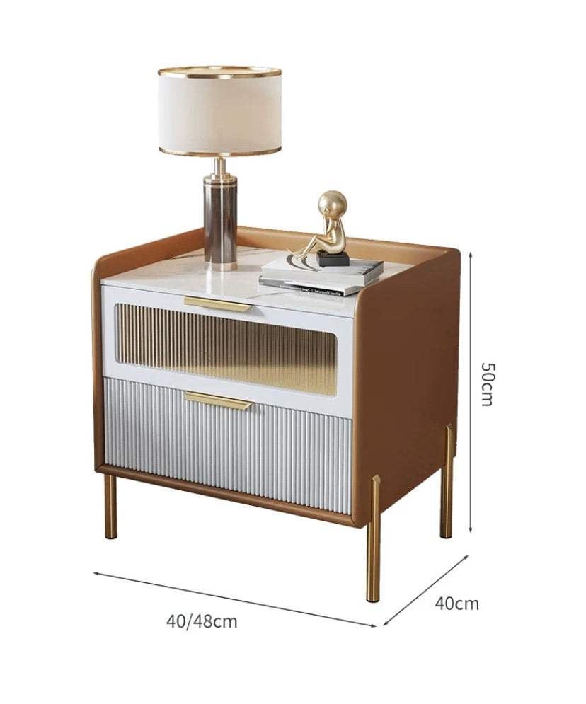 "MULTIPLE VARIATIONS  High-quality bedside table modern light luxury style"