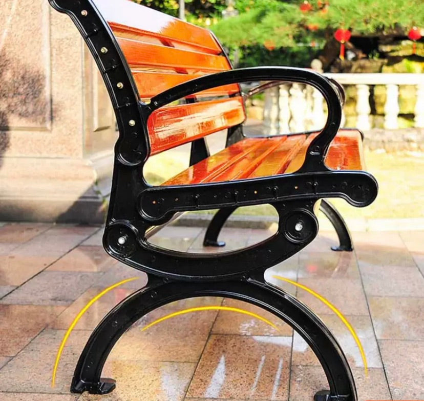 Multiple Variation park chair outdoor backrest bench solid wood chair