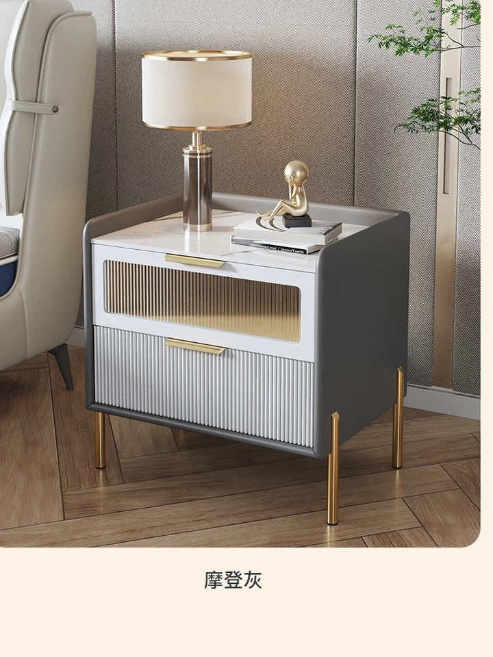 "MULTIPLE VARIATIONS  High-quality bedside table modern light luxury style"