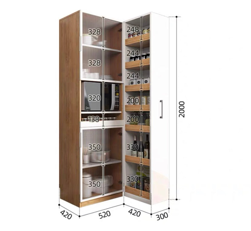 "MULTIPLE VARIATIONS Morden  simple restaurant multifunctional high cabinet shelf large capacity locker"