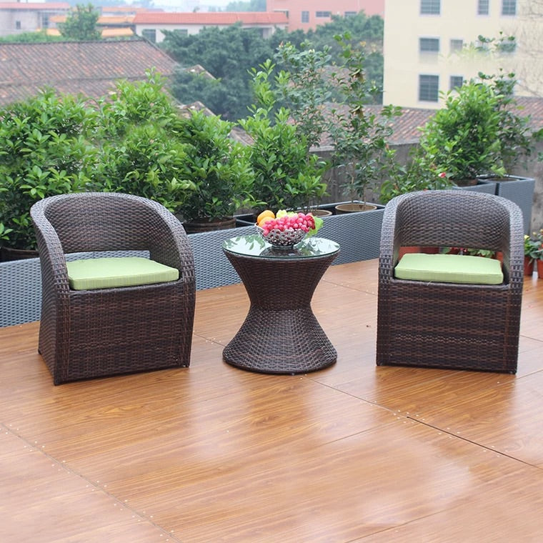 "MULTIPLE VARIATIONS  Rattan balcony leisure table and chair set "