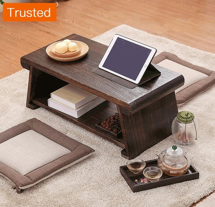 Multiple Variations Multi Folding Wooden Japanese Tea Table For Living Room Furniture Low Modern Minimalist Compact Tatami Coffee Folding Table Wood