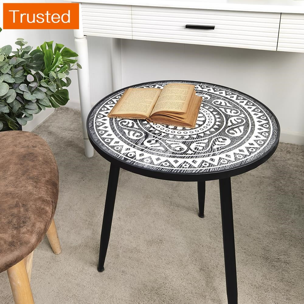 Multiple Variations Solid wood tea table table of carve patterns or designs on woodwork american-style coffee table mini balcony window are some Nordic Morocco several small edge